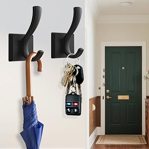 matte black key hooks for wall