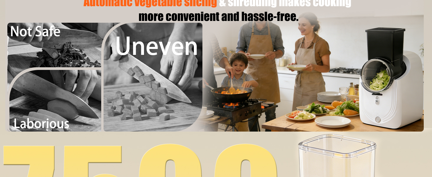 Cordless Electric Vegetable Slicer Chopper