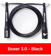 EliteSRS 10 Foot Outdoor Rated 5Mm Pvc, Boxer Jump Rope 3.0 with Smooth Action Polymer Handles an...