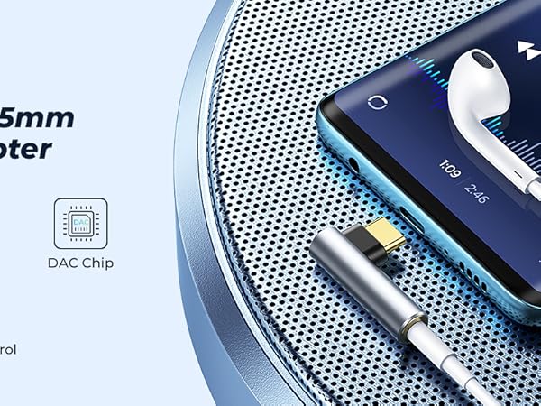 USB C to 3.5mm Audio Adapter