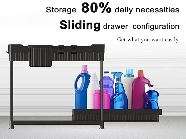 Sevenblue bathroom under sink organizer