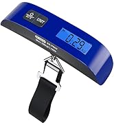 Luggage Scale: 110lb/50kg Backlight LCD Display Portable Handheld Electronic Scale - Dr.meter Bal...