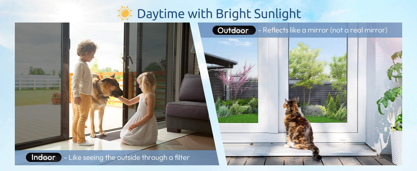 window privacy film see out not in