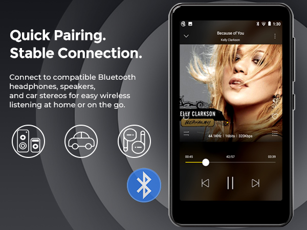 mp3 player with bluetooth spotify
