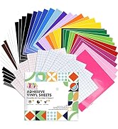UCEC 52 Pack Removable Vinyl Sheets Compatible with Cricut Maker 3/Explore 3, 22 Colors, 13