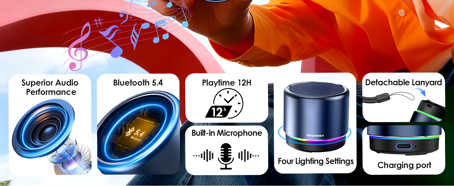 Wireless Bluetooth Portable Lightweight