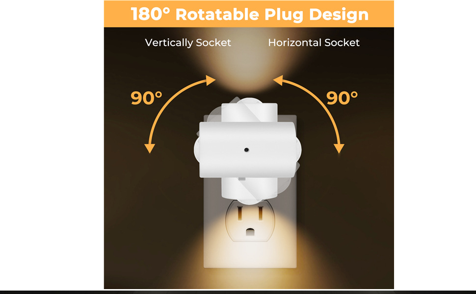 Rotating LED Night Light