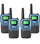 Walkie Talkies with 22 FRS Channels, MOICO Walkie Talkies for Adults with LED Flashlight VOX Scan...