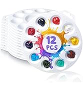 Halobios Paint Tray Palettes, Plastic Paint Pallets with Hanging Hole for Kids or Students to Pai...