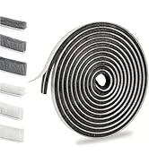 Bruiefpap 39.4FT Weather Stripping for Doors and Windows, Self-Adhesive Soundproofing Door Seal, ...
