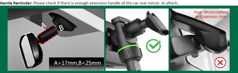 Rear View Mirror Phone Holder