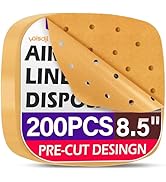 Air Fryer Liners Disposable, Air Fryer Parchment Paper Liners, Steamer Paper For Air Fryer, Premi...