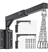 Dolibest Wall Mount Heavy Bag Hanger with 4 Chains, Heavy Duty 360° Swivel Punching Bag Hanger St...