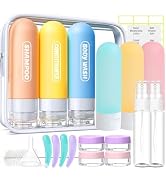 YNSHOUNA 20 Pack Travel Bottles Set, TSA Approved Travel Size Toiletries Containers, Leak Proof S...