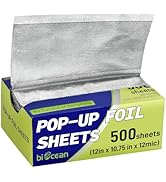 Biocean 500 Pre-Cut Aluminum Foil Sheets, 12