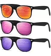 DEMIKOS Sunglasses Men Polarized Sunglasses for Mens Womens Retro Mirror Lens for Driving Fishing...