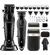KEMEI Professional Hair Clippers, Beard Trimmers, Electric Shaver Set for Men, Cordless Barber Cl...