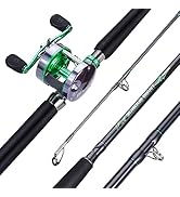 Sougayilang Conventional Fishing Rod and Reel Casting Combo,Catfish 2-Piece Fishing Rod,Comfortab...