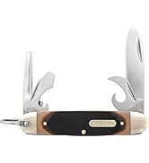 Old Timer 23OT Scout 6.1in S.S. Traditional Folding Knife with 2.4in Drop Point Blade and Sawcut ...