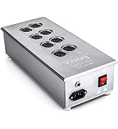 Viborg VM80 AC Power Filter - Amp HiFi Power Surge Protector - US Power Conditioner - 8 Ways Powe...