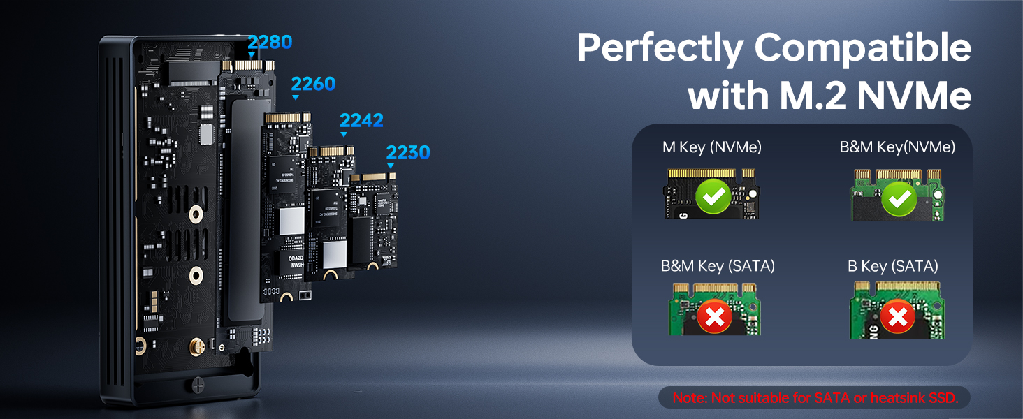 40Gbps M.2 NVME SSD Enclosure