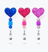 bling beaded badge reel