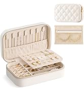 Lolalet Travel Jewelry Case for Women Girls, Travel Jewelry Organizer with Clear Storage Bag Smal...