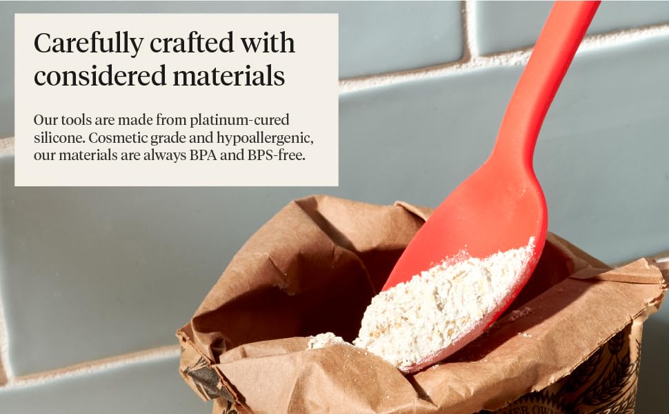 carefully crafted, platinum-cured silicone, cosmetic grade and hypoallergenic, BPA and BPS-free