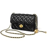 DORIS&JACKY Small Quilted Crossbody Purse for Women, Designer Lambskin Shoulder Phone Purse with ...
