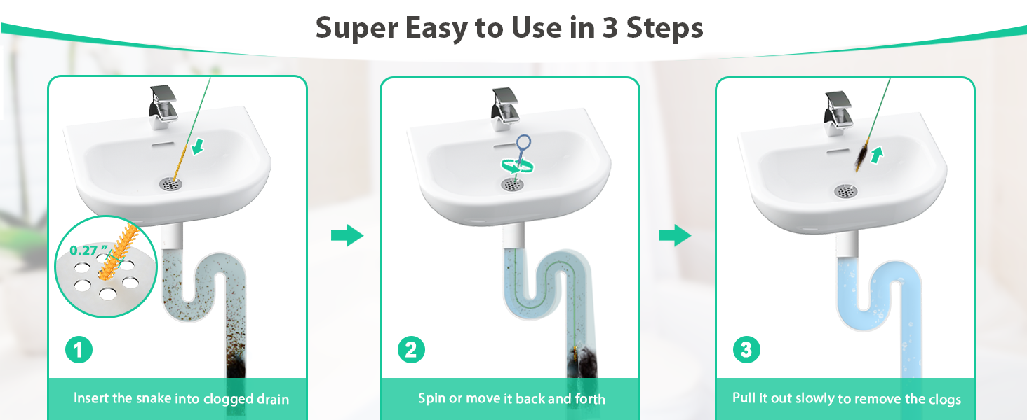 3.plastic drain snake