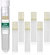 Fteven 30PCS Cross Stitch Needles, Size 26 Stainless Steel Embroidery Needles, Large Eye Hand Sew...