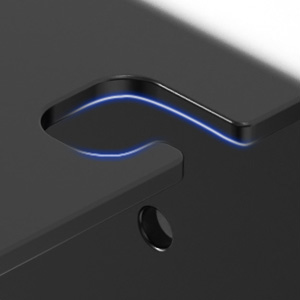 Exclusive power cord port