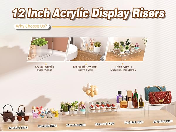 Acrylic Display Risers