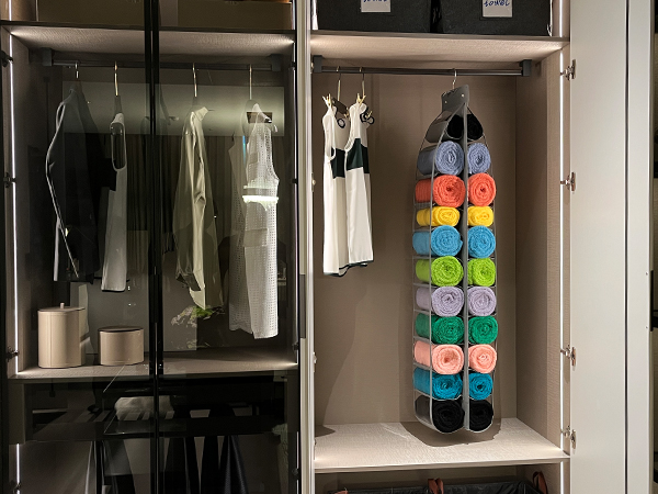 purse organizer for closet