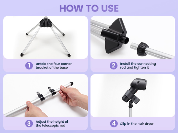 hair dryer stand