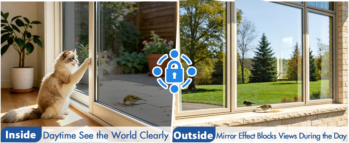 One way privacy window film