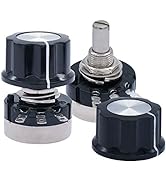 Taiss 2pcs RV24YN20S 10K Potentiometer B103 Carbon Film Rotary Potentiometer Single-Turn Potentio...