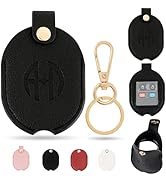 ANHBKAR Leather Car Key Fob Cover Sleeve Holder for Broken Keys – Smart Remote Protector Case wit...
