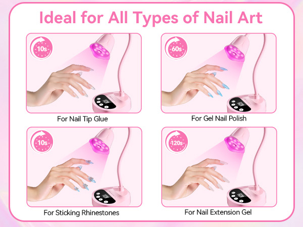 gel nail uv light professional