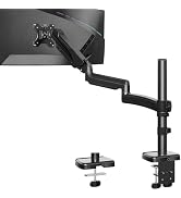 MOUNTUP 27 inch Extra Long Monitor Arm, Single Desk Mount for 22-32 inch, Tall Monitor Stand Hold...