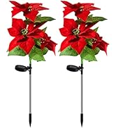 Aolyty Solar Garden Lights, IP65 Waterproof Solar Flowers Lights Landscape Lighting Simulation Po...
