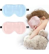 Silk Sleep Eye Mask for Kids, 100% Real Natural Pure Silk Sleeping Masks, Blindfold Sleep Eye Cov...