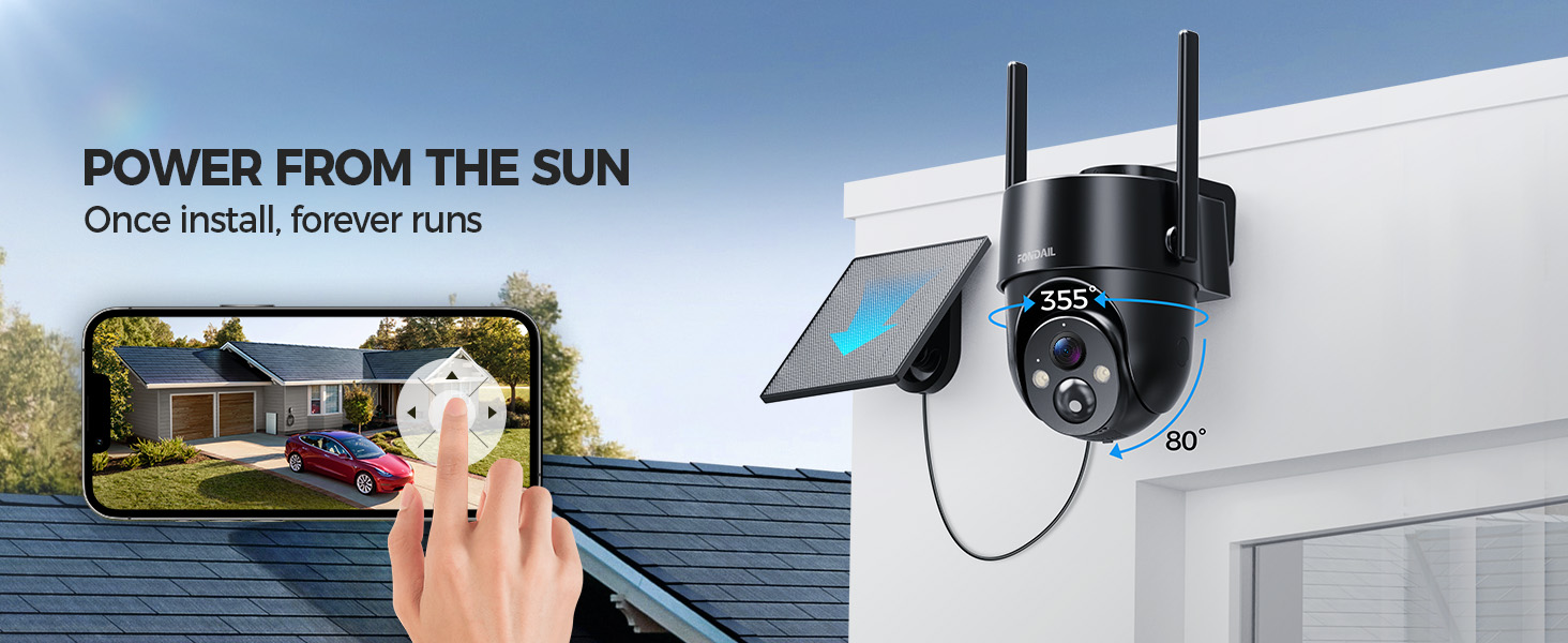 Solar Security Cameras Wireless Outdoor,