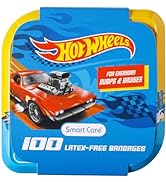 Hot Wheels Smart Care Bandage Kit, Bandaids for Kids, Ideal for Boys, Infants and Children, Latex...