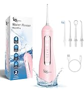 JNGOODS Cordless Water Dental Flosser Oral irrigator,JNGOODS 300ml Rechargeable Water flosser for...