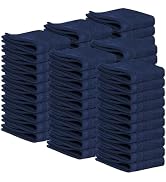 Tens Towels Pack of 60 Washcloths, 12 x 12 Inches, Lighter Weight, Quick to Dry, Super Soft & Abs...