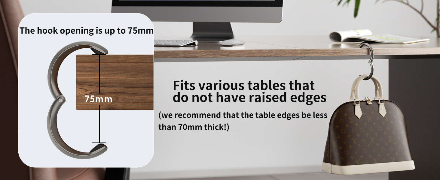 bag hook hanger table