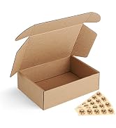 Eupako 7x5x2 Shipping Boxes Small Corrugated Cardboard Box - 25 Pack Brown Mailing Boxes for Pack...