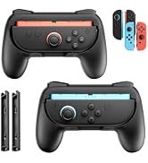 Controller Grip Compatible with Switch 2/Switch/Joy-Con 1&2, Ergonomic Grips Handle Kit with Adap...