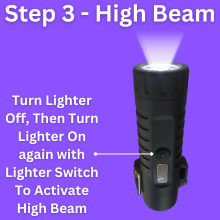 Camping lighter flashlight Instructions step 3